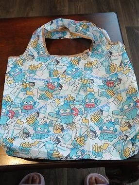 #HANGY Sanrio Light Blue Cartoon Character Tote Bag GROCERY ERRANDS BAG